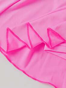 3pcs/Set Girls' Casual School Style Bow Print Pleated Skort, Autumn/Winter