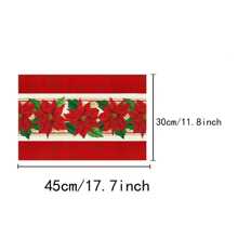 4pcs/6pcs,Home Decor, Christmas Theme, Christmas Pattern Printed Linen Placemat, Table Mats, Suitable For Dining Tables, Versatile Seasonal Decoration In Spring, Summer, Autumn, Winter, Modern Style Washable Table Mat, Heat-Resistant, Stain Resistant, Room Decoration, Table Mat, Coaster, Kitchen Table Mat, Party Decoration, Home Decoration, Ideal Christmas Gift