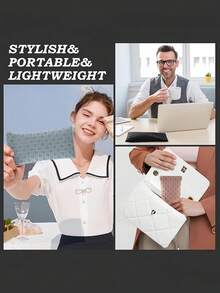 4pcs/3pcs/1pc/2pcs Unisex Rhombus Plaid Soft PU Leather Eyeglass Case - Waterproof Glasses Bag - Glasses Storage Pouch - Watch - Earphone - Small Items Organizer Accessories - Ideal Gift Choice - Multicolor - View 11