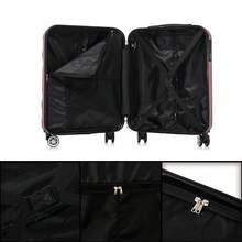 ABS Cabin Suitcase 55x40x20cm (44L) - Small Lightweight Travel Suitcases 20 Inch - Hand Luggage | Sturdy | Durable | With Telescopic Handle | Ideal For Business Trips & Vacation | For Men & Women - Yellow/Dark Blue/Mint/Purple/Black/Silver/Red/Rose Gold/Turquoise/Green - 乾枯玫瑰色 - 查看 6