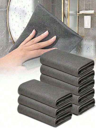 5pcs Magic Cloth Special Glass Cleaning Towels,Thickened Magic Cleaning Cloth,2025 Microfiber Magic Cleaning Wipes,Thickened Microfiber Cleaning Towels, No Watermarks For Cleaning Windows, Kitchen And Household Items, Multi-Purpose Glass Cleaning Cloths, No Lint When Washed, Strong Water Absorption And Water Stain Removal Handkerchiefs Reusable Microfiber Cleaning Rag For Window Glass,1pc