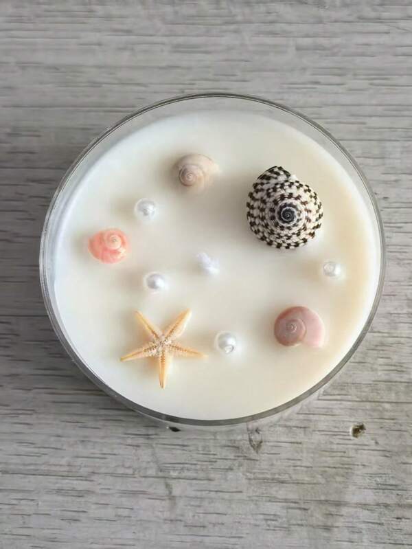 Vela de incenso com roda de cintura alta para cartas de tarô, vela de cera de soja com fragrância de rosas (cor de concha aleatória, padrão de carta de tarô aleatório, não compre se você se importar)