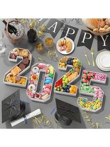 Digital Candy Cake Decoration Box, Birthday Number Balloon Box, Digital Mosaic, Suitable For Birthday Desktop Decoration, Wedding Desktop Arrangement, Party Decoration And Other Occasions Mother's Day Graduation - White - View 4