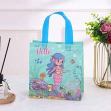 12pcs/Set 23*22*11cm Non-Woven Waterproof Mermaid Style Reusable Tote Bag, Gift Bag For Home Party Decoration & Gift Packaging, Christmas Valentine Day