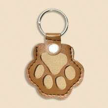 1pc Pet Hair Storage Keychain, Cute Dog Paw Shape, Collect & Store Cat/Dog Hair Keepsake, Suitable For Hanging On Baby, Keys, Mobile Phone Cases