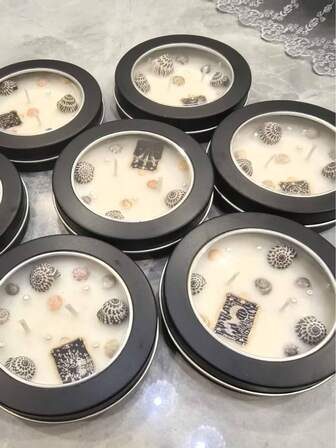 塔罗牌高腰轮香蜡烛，大豆蜡玫瑰香氛蜡烛（外壳颜色随机，塔罗牌图案随机，介意请勿购买）