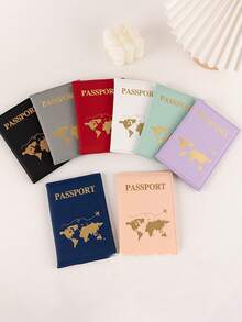 1 件防水多功能旅行护照夹、身份证和文件保护器、哑光 PU 材质、固定边缘设计、邮轮和国际旅行的理想选择、护照存储、时尚旅行配件、男女通用（多种颜色可选） - 彩色 - 查看 4