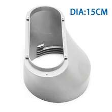 Kit de ventana portátil de 1/2 piezas, placa deslizante, adaptador ajustable, protector de viento, Conector de tubo de manguera de escape, accesorios de aire acondicionado UTZT - 13 cm de diámetro - Ver 8