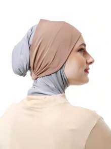 1pc Middle Eastern/Arabic Dubai/Turkish Classic Simple Solid Color Soft Breathable Elastic Wide-Banded Absorbent Anti-Slip Multifunctional Headband For Sports, Yoga, Makeup And Daily Wear