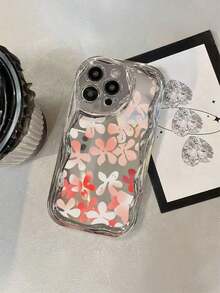 Funda para teléfono (1 unidad) Plateada, con diseño de Sakura rosa. Compatible con 16, 16 Plus, 16 Pro Max, 15 Plus, 15 Pro, 15 Pro Max, 14, 14 Plus, 14 Pro, 14 Pro Max, 13, 13 Pro, 13 Pro Max, 12, 12 Pro, 12 Pro Max, 11, 11 Pro, 11 Pro - Plateado - Ver 4