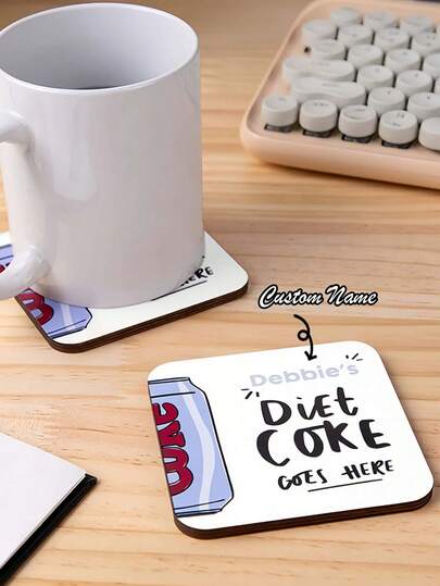 Posavasos de madera personalizados para amantes, manteles individuales, y sin olor. Personalizados con nombres y colores, hechos de madera, perfectos para cumpleaños, fiestas de inauguración de la casa o cualquier día especial. Es un regalo pensativo para amantes, entusiastas de las bebidas y aquellos alrededor del fitness o la dieta para darle un toque a sus vidas.