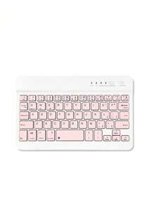 Leicht, tragbar und leise 7-Zoll Kabellose Tastatur und Maus Set, kompatibel mit mehreren Systemen wie Laptop, Tablet, Handy für Büro, Gaming, wiederaufladbar, funktioniert mit Windows, Android