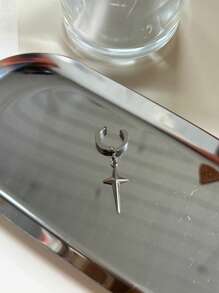 1 Stück Stern-förmige Ohrringe für Männer, modisches und einzigartiges Design, luxuriöse Clip-on Ohrringe geeignet für Frauen, coole Ohrringe