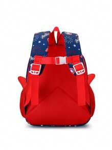 1pc Summer New Astronaut Schoolbag Cute Boy Ultra-Light School Backpack Load Reduction Children's School Fashion Travel Bag Spine Protection Backpack Back-To-School Season Handbag Bag