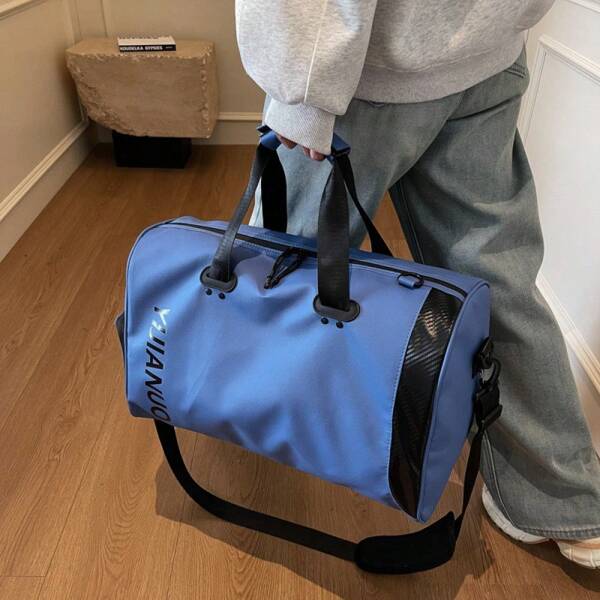 1 pieza Bolsa de gimnasio extra grande - Bolso deportivo impermeable con múltiples bolsillos | Bolso de deporte espacioso para gimnasio, yoga, natación y viaje | Esencial de ropa deportiva de moda