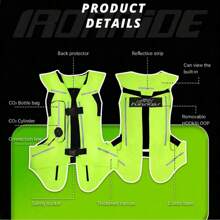 Motorcycle Airbag Vest New Moto Jacket Back Protection Reflective Safety Vest Motorbike Reflective Safety Multi-Style Non-Slip And Anti-Collision Vest Motocross Racing Airbag Motorcycle Protective Accessories S-3XL