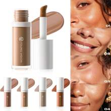 YOUNG VISION 1 件液体轮廓化妆刷套装，无缝塑造面部轮廓，增加立体感，增强锁骨，适合日常化妆、活动和派对 - 彩色 - 查看 3