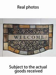 قطعة واحدة من سجادة الباب الترحيبية الفاخرة، سجدة مائية مخصصة حديثة - لتجفيف سريع، سجاد أرضي/زخرفي، بساط، لسجادة باب، وسجاد غرفة المعيشة، وسجادة الحمام، وديكور الغرفة، والديكور المنزلي