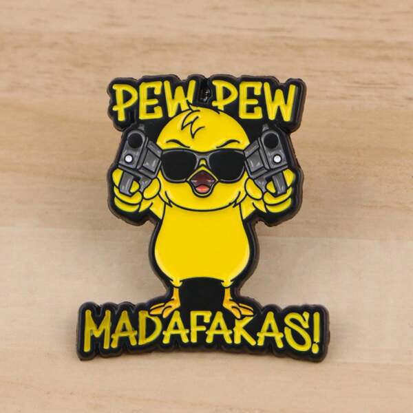 1pc Duck Brooch, Enamel Lapel Pin - Cute Badge For Backpacks And Clothing Backpack For School Office Accessories Shirts Jacket Jewelry Christmas Halloween Autumn-Winter Accessories,Suitable For Teens, Youth,Men,Casual, Outdoor, Athletic, Vacation, Graduation Gifts, Birthday, Daily Wear Clothes Pin Funny Teacher Gifts