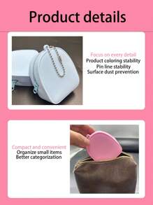 1 pieza Organizador de auriculares/cable de silicona creativo, estuche de almacenamiento portátil para cable de auriculares/cargador