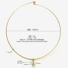 1pc Fashion Stainless Steel Heart, Square, Oval, Rhombus 4A Cubic Zirconia Necklace, Personalized Casual Daily Gift For Women