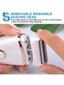 Rasoir rechargeable pour femmes avec affichage LED USB - Tondeuse à poils du corps - Pour les aisselles - Les jambes - La zone du maillot - Cadeau idéal pour la fête des mères et Noël - Blanc - Couleur verte