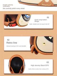AD Motorcycle Helmet Retro Style With Anti-UV Inner Lens Moto Casco Outside Riding Helmet