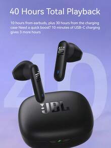Wave Flex 2 无线蓝牙入耳式耳机带麦克风，电池续航时间长达 40 小时，JBL Pure Bass 音效，智能环境模式，IP54 防尘防水，多点连接，JBL Vibe Flex 2 耳塞 - 粉色 - 查看 8