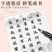 4Pcs Calligraphy Brush Pen Set, For Handwriting - Fine Tip And Brush Tip, Refillable Black Ink, Ergonomic Oval Barrel, Lightweight Plastic Material, Great For Writing, Art And Painting,Back To School,School Supplies - 4-pack - View 6