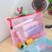 24 Zippered File Bags (A4, A5, A6 Multi-Color) For LABUBU,Back To School Stationery For Back To School Supplies, School Stationery, Pen Bags, Waterproof Plastic Mesh Bags, Board Game Storage Bags, Cosmetics Storage Bags, Paper Storage Bags, Multifunctional Color Waterproof Zipper Bags, Easy To Organize, Can Be Used To Store Study Supplies, Educational Toys, And Office Supplies.