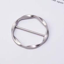 1/2/6 Stücke Damen Zinklegierung einfache geometrische Spiral-Schalbrosche