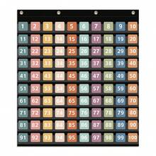 1pc Pocket Student Number Hanging Bag, Oxford Cloth Number Hanging Bag With Double-Sided Number Cards, Suitable For Classroom, Home Counting And Classroom Interactive Teaching, Such As Numbers, Math Calculations And Creating Your Own Words And Sentences With Letters,School Supplies,Back To School - Multicolor - View 15