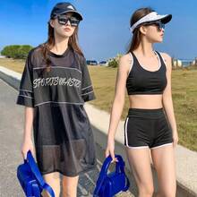 Swim Gear Sets - 9971 Black Three-piece Suit - View 1