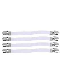 4 件装熨衣板套桌布扣固定器沙发夹紧固件支撑床单夹扣家具配件