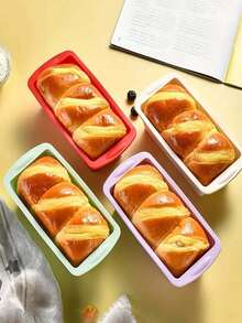 2pcs/1pc, Large Silicone Loaf Pan (7.7''x3.7'') - Non-Stick, Easy Release, Heat Resistant, Durable Bakeware For Perfectly Baked Breads And Toasts - Oven Friendly, Dishwasher Friendly, Kitchen Essential For Home Bakers - Multicolor - View 12