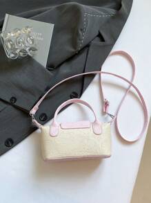 Mini Women Handbag Dumpling Shape Crossbody Bag Casual Tote Shoulder Bag No Punch Messenger Bag, Fashionable