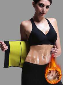 1pc Sports Sweat Waist Trainer For Women, Waist Trimmer Belt, Fitness Waist Cincher Wrap, Running Sweat Band Exercise Waist Belt Suitable For Workout Home Sports And Walk