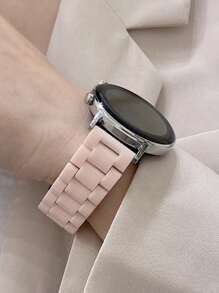 Cute Candy Colored Acrylic Strap For Galaxy Watch Band 7 6 5 4 5 Pro Woman Summer Rainbow Resin Bracelet For Watch 40 43 44 45 47mm Watchband 20mm 22mm
