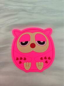 Cute Coaster Silicone Dining Table Placemat Kitchen Accessories Mat Cup Bar Mug Cartoon Animal Drink Pads Cartoon Heat-Resistant Tableware Pot Mat, Cup Mat, Bowl Mat, Waterproof Plate Mat