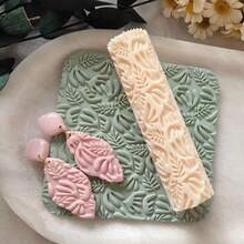 Boho Polymer Clay Texture Roller, Flowers Leaf Geometric Pattern Texture Roller For Jewelry Making, Work With Polymer Clay Cutters, Jewelry Making Supplies - Textured Roller - View 17