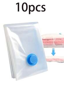 10/1pc Vacuum-Sealed Bags, Travel Accessories, Vacuum Bags, Travel Essentials, Vacuum Storage Bags, Travel Essentials, Storage Bags, Cruise Essentials, Organization And Storage, Bedroom - Multicolor - View 10