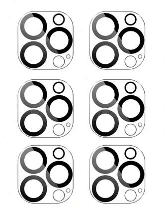 [6 Pack] Camera Lens Protective Film For IPhone 16e14 Pro Max IPhone 15 Pro Max16Promax IPhone 14 Pro 13 15 Plus Accessories Camera Screen Cover 9H Glass Unbreakable Protective Case