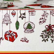 土耳其制造 - 蜂窝纹理印花桌布 - 150x150、150x220、150x260 厘米 - 优雅耐用的面料 - 中紫紅色 - 查看 2