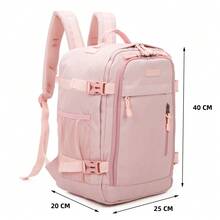 Ryanair Cabin Backpack 40x20x25cm (20L) | Waterproof Travel Backpack | Durable Carry-On | Hiking Backpack | School | Work - Green/Pink/Black/Navy/Grey/Beige - Hồng - Xem 3