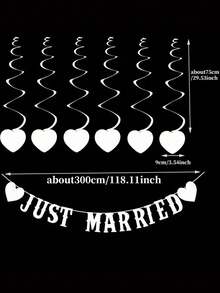 1 paquete, 2 piezas Sr. y Sra., decoración vintage de boda para sala de bodas, bandera de tiro blanca, flor de tiro vintage, pancarta de casados, bandera de papel, accesorios de cabina fotográfica, letrero, guirnalda para parejas adultas, decoración de escena interior y exterior, decoración de pared para boda, fiesta de verano en la playa - Blanco - Ver 10