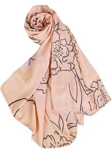 1pc Fashion New Chiffon Floral Print Scarf Shawl Wrap Headband - Multicolor - View 5