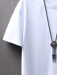 Manfinity Homme Men's Cartoon Print T-Shirt - 白色 - 查看 5