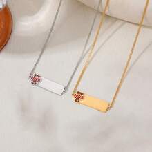 定制不锈钢项链，个性化名字，适合作为婚礼、情人节、母亲节礼物