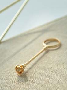 1 pieza, Soporte de cigarrillo con diseño de rosa, elegante soporte de anillo para cigarrillos, anillo de clip de dedo para cigarrillos, regalo para fumadores, accesorios de fumar