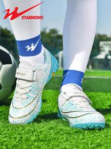 STARNOVO Kids' Football/Soccer Shoes, Boys & Girls Football/Soccer Shoes For Indoor/Artificial Turf Football Training, Comfortable Lining, Design, Fashionable Sports, Suitable For Football Training And Matches, Professional Football/Soccer Shoes (This Item Is Standard Size, If Your Foot Type Is Slim, Please Order 1 Size Smaller, If Your Foot Type Is Wide, Please Order 1 Size Larger)